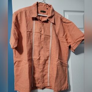 French clothing large orange shirt